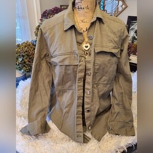 Divided - H&M - Green Long-Sleeve Button Up Overshirt - S